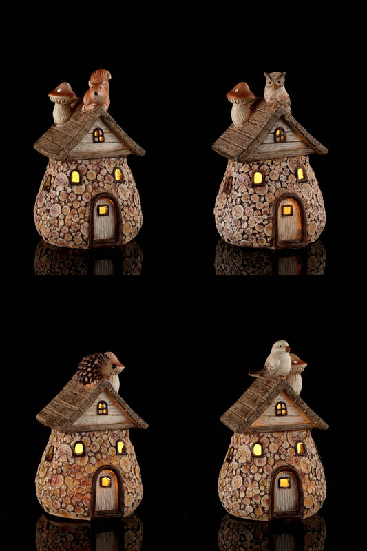 CASETTA RESIN LED 15X14XH23cm