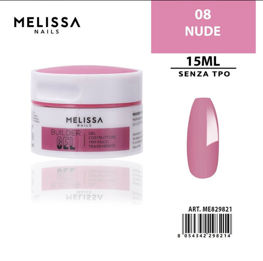 MELISSA GEL COSTRUTT. TRIFASICO 15ML N.08 NUDE