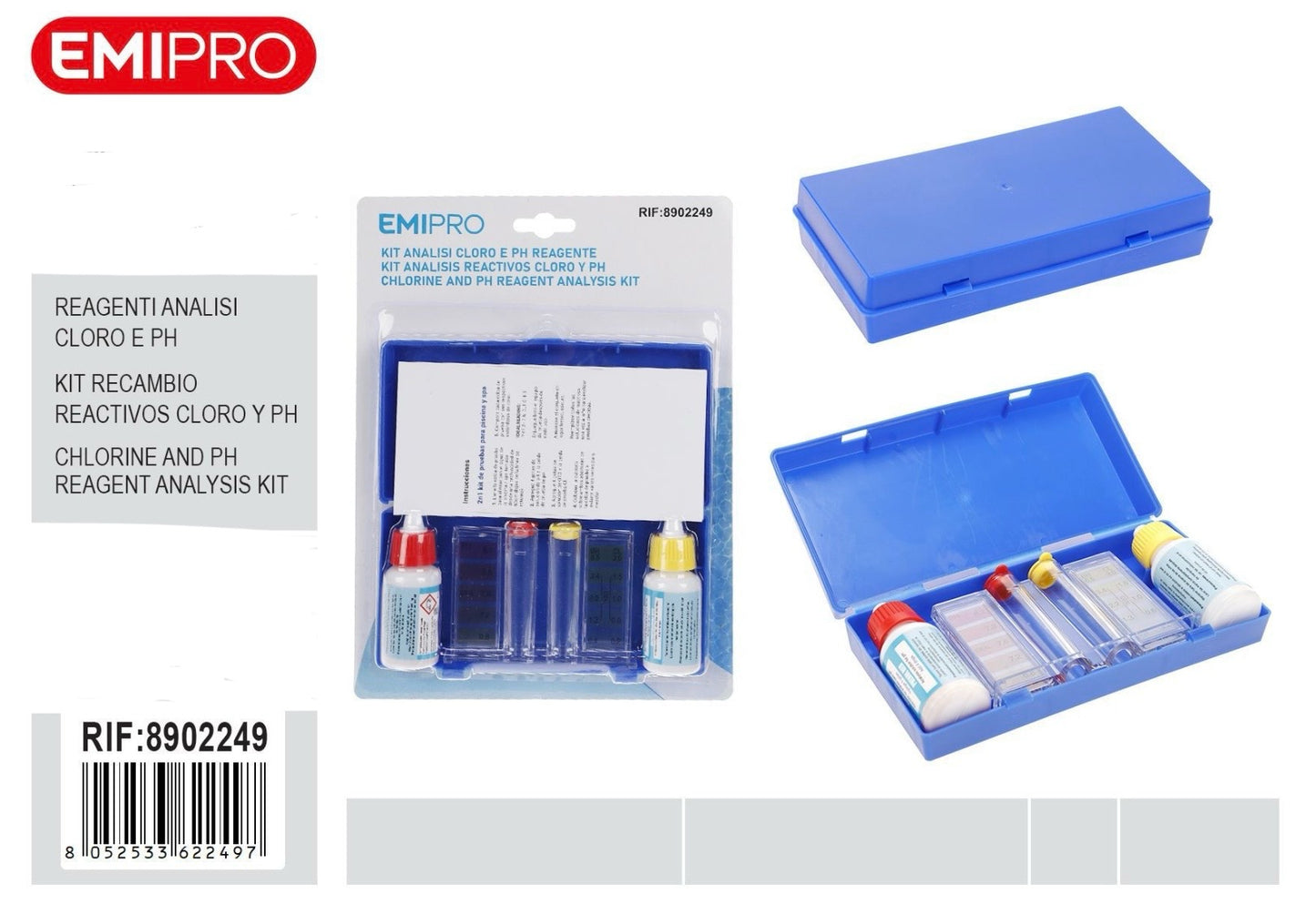 EMI KIT ANALISI CLORO E PH REAGENTE