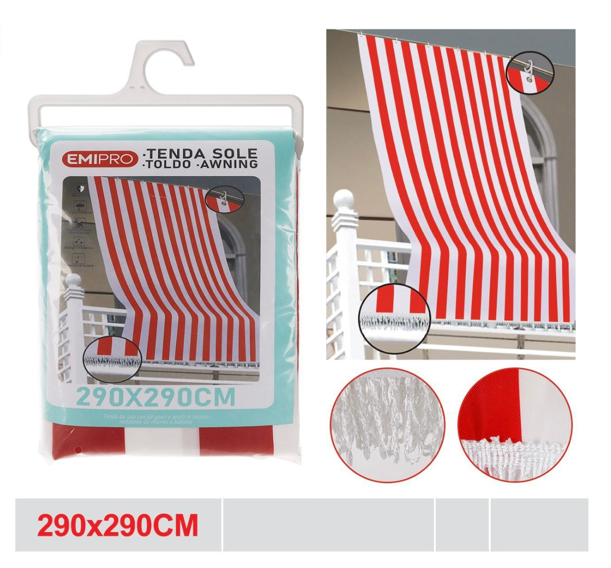 EMI TENDA SOLE 290*290CM