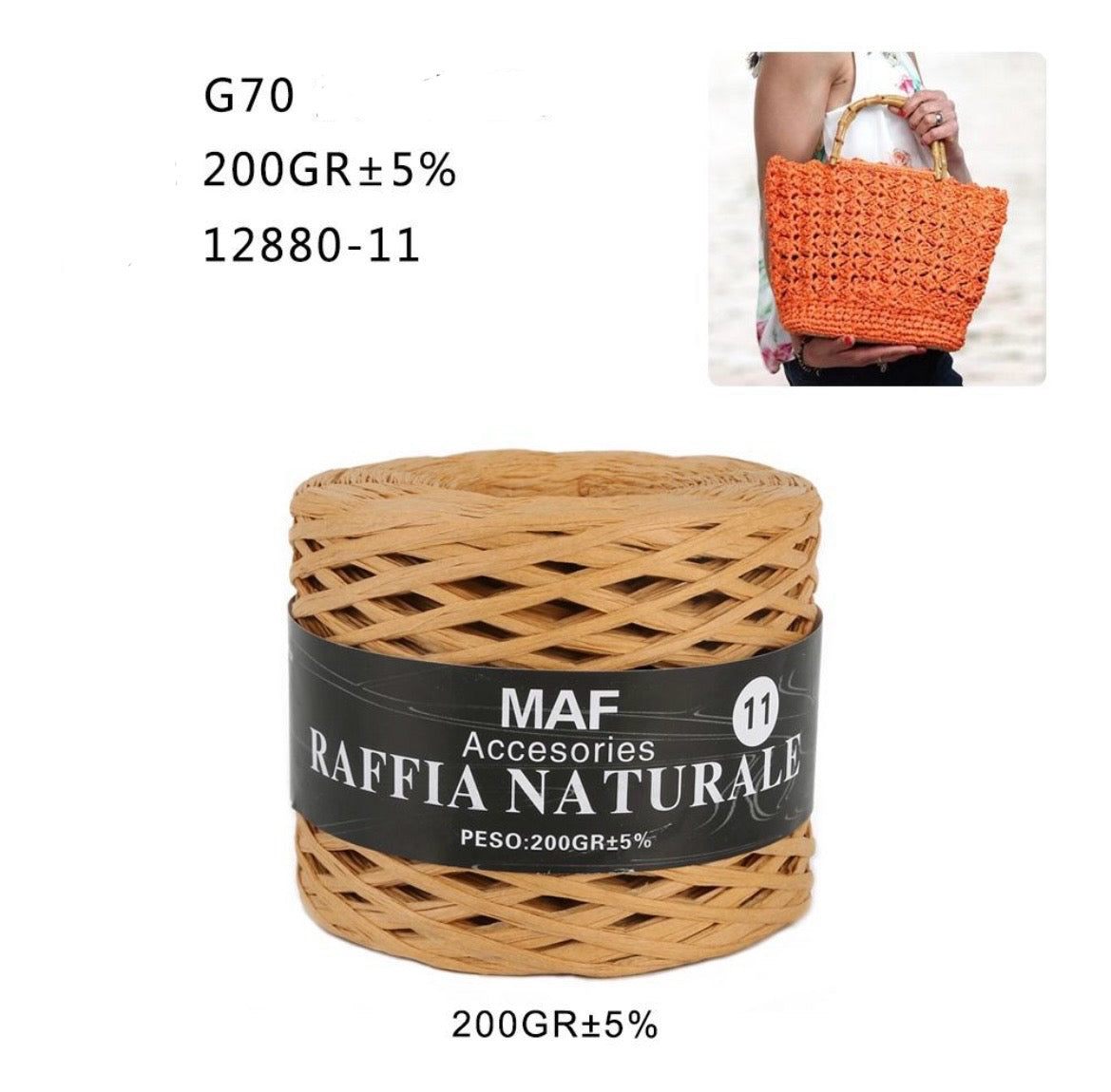 MAF raffia naturale 12880-11