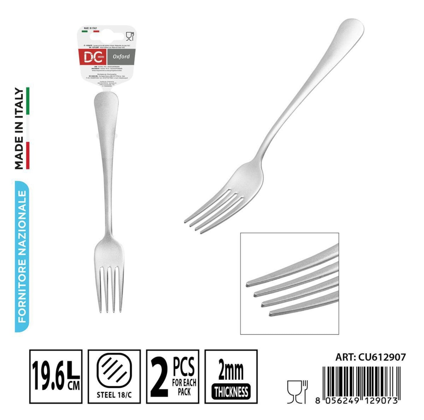 DC CASA Oxford sabbiato forchetta 19,6cm 2pz