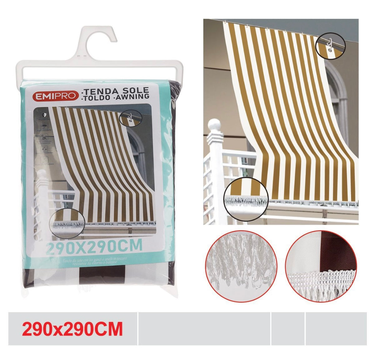 EMI TENDA SOLE 290*290CM