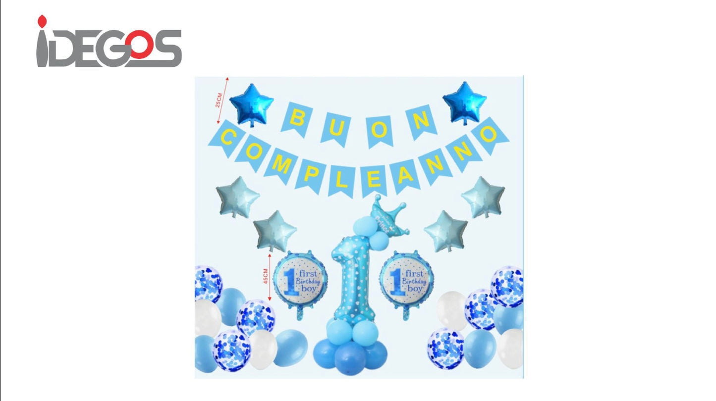 PALLONCINI party  1 anno 52pz