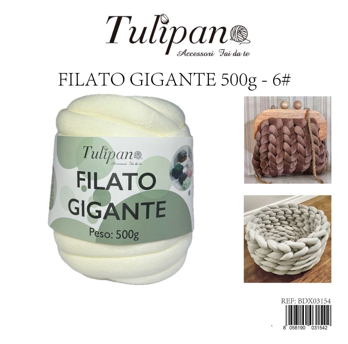 FILATO gigante 500g 6# velluto b