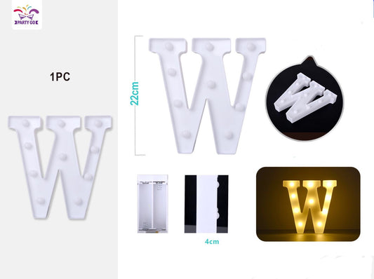 Lettera "W" 22cm