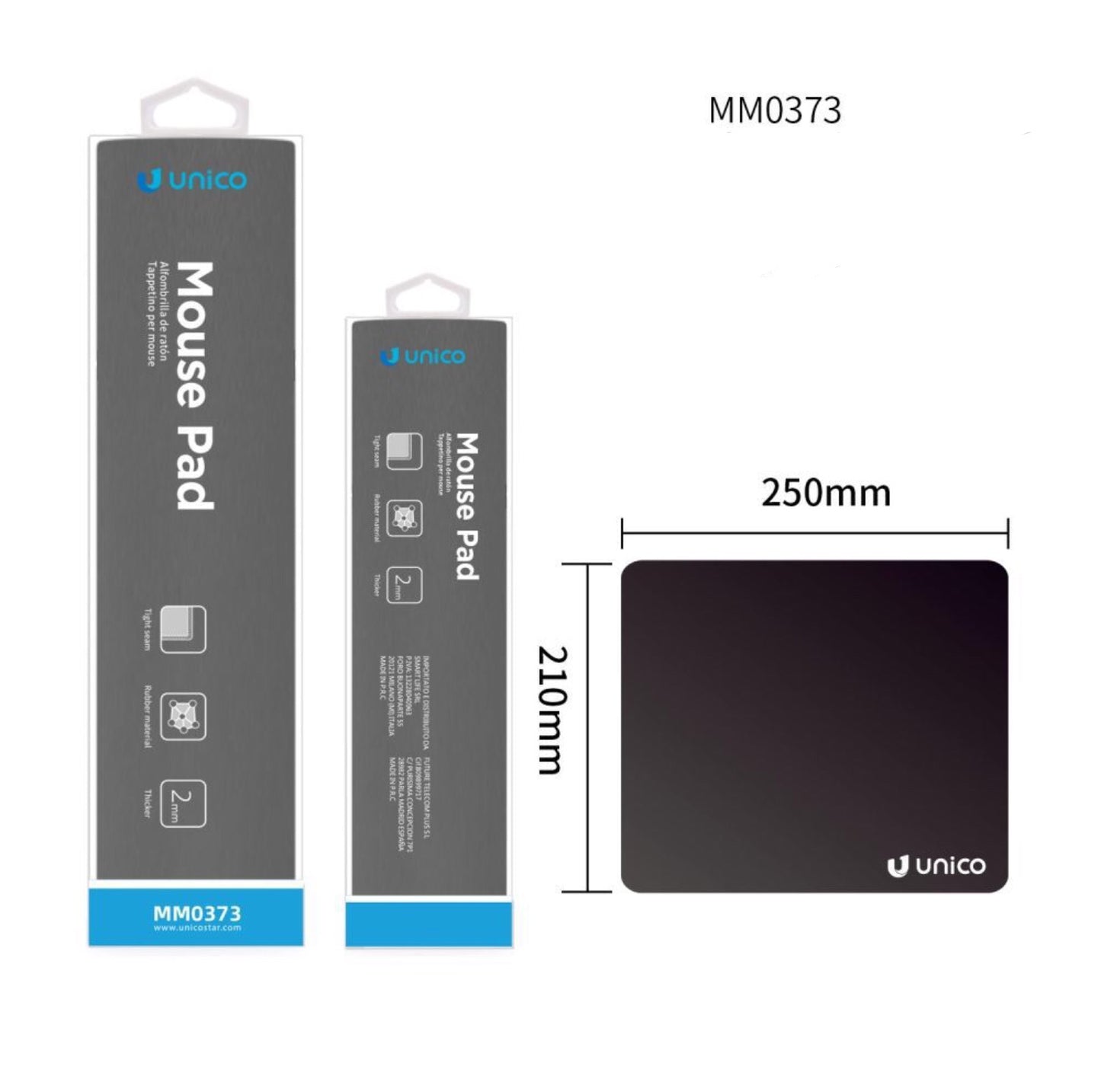 MOUSE MAT Nero MM0373