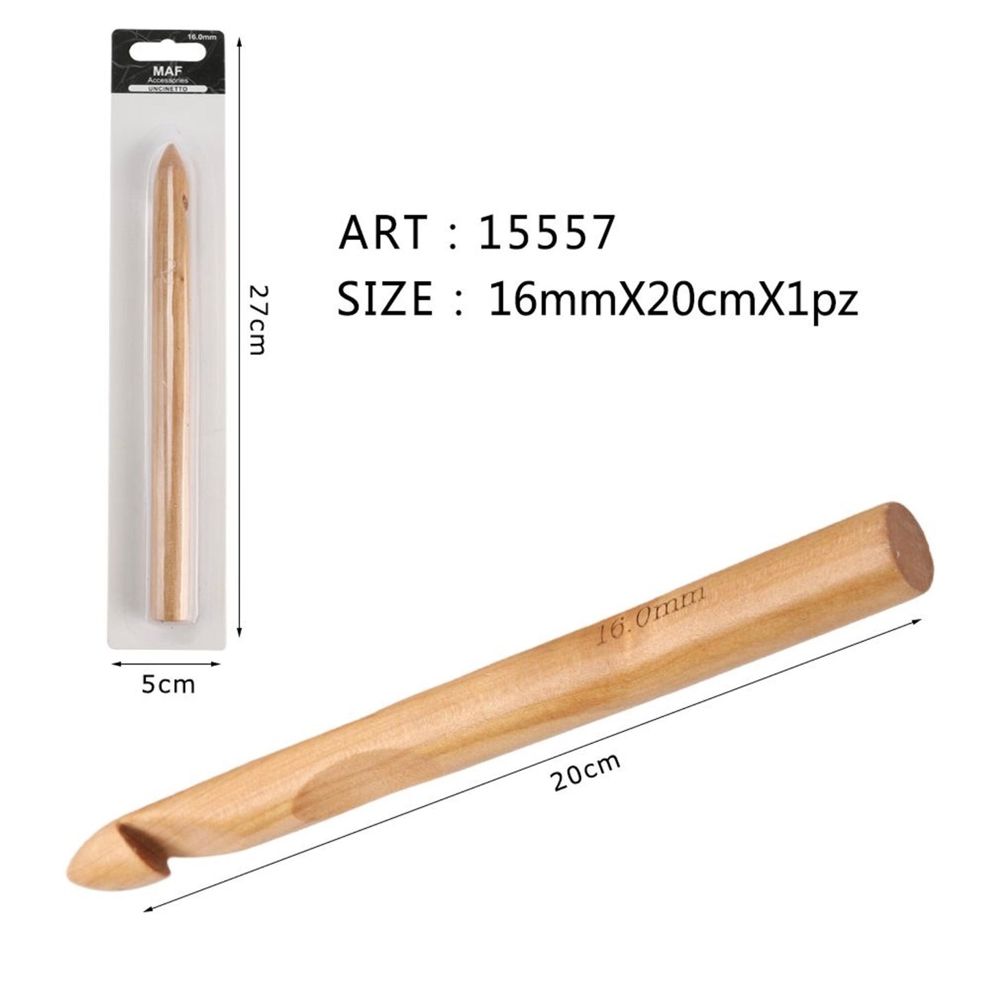 MAF UNCINETTO BAMBU 16MM  15557