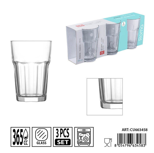 DC CASA bicchiere Roma 365cc 3pz