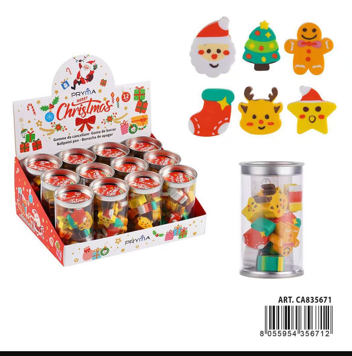 NATALIZIA PRYMA GOMMA CHRISTMAS 6PZ