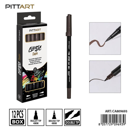 PRYMA   PENNARELLO DUO D/PUNTA  031 DARK BROW