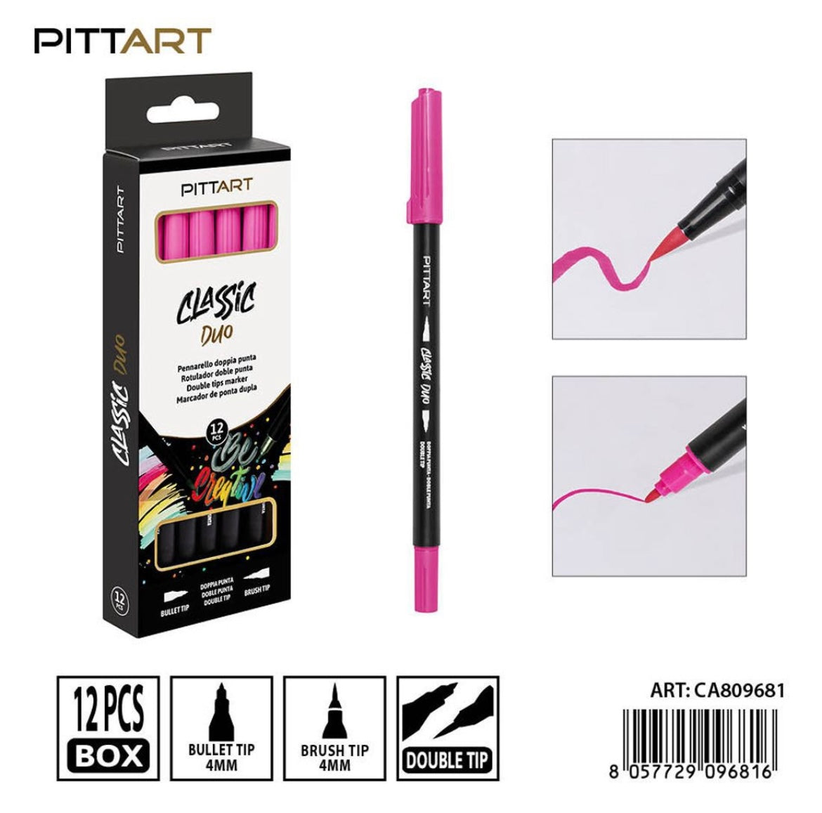 PRYMA   PENNARELLO DUO D/PUNTA   019 PINK