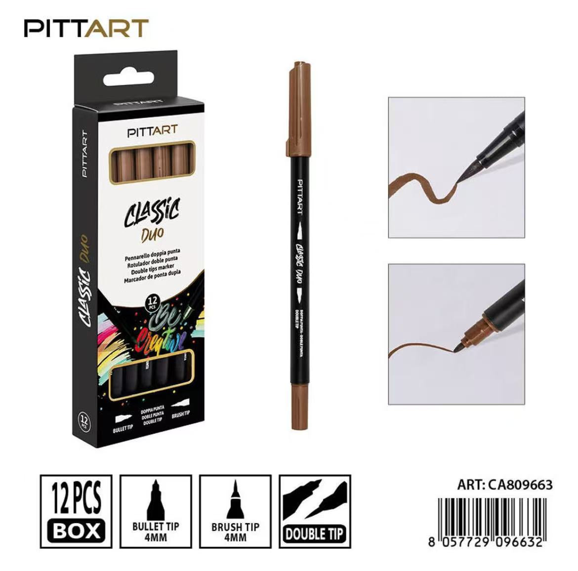 PRYMA   PENNARELLO DUO D/PUNTA 010  COFFEE