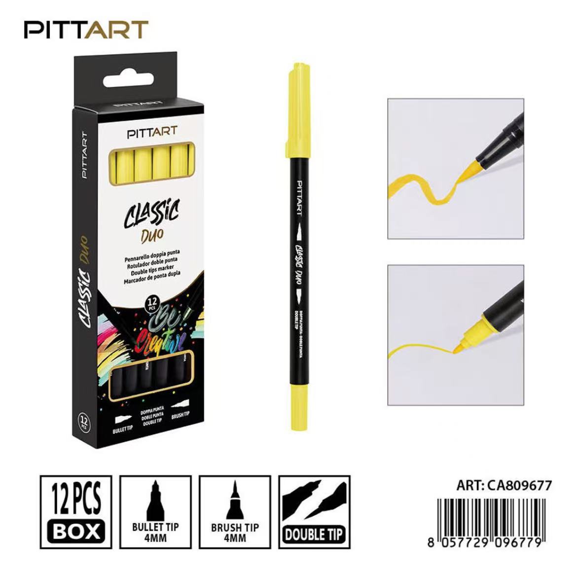 PRYMA   PENNARELLO DUO D/PUNTA  015 YELLOW