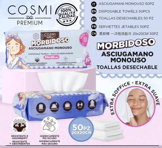 COSMI ASCIUGAMANO DA VIAGGIO VISCOSA 20*20