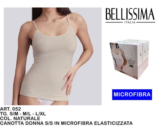 BELLISSIMA CANOTTA DONNA SPARA SOTILE  NUTURALE