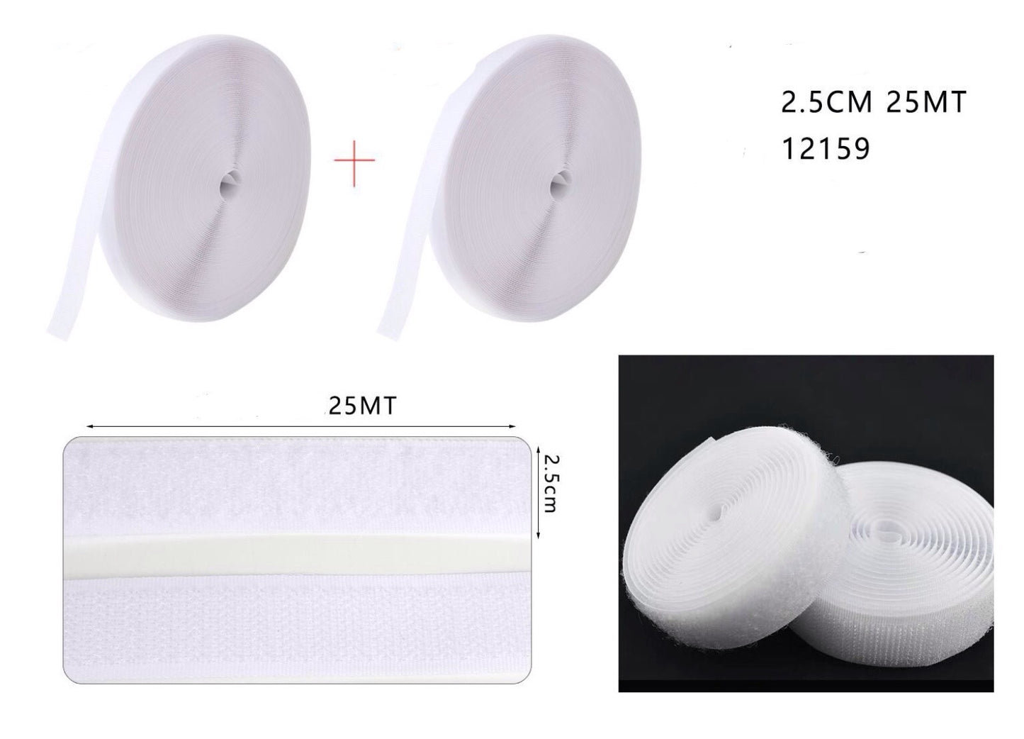 MAF VELCERO 2.5CMX25MT 12159