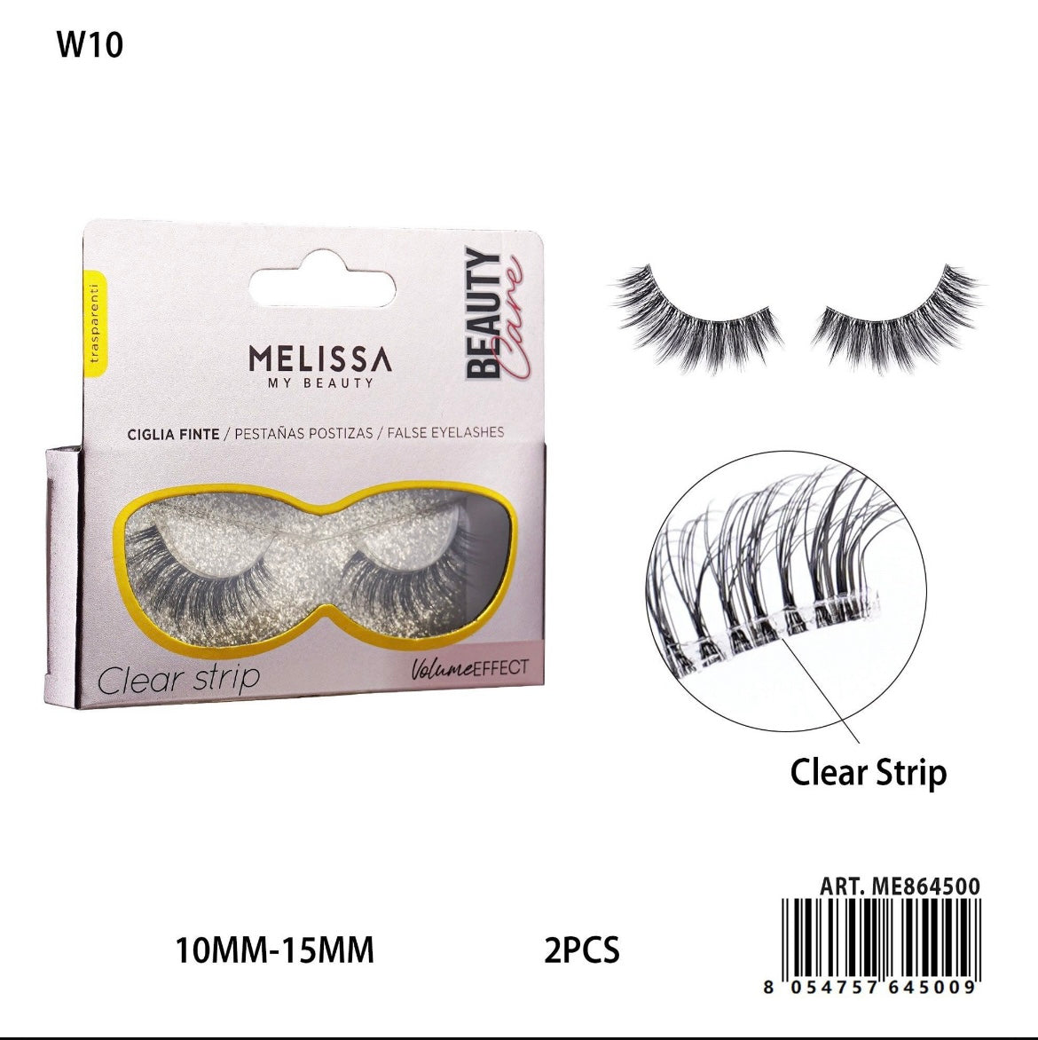 MELISSA CIGLIA FINTE VOLUME 2PZ 10-15MM W10