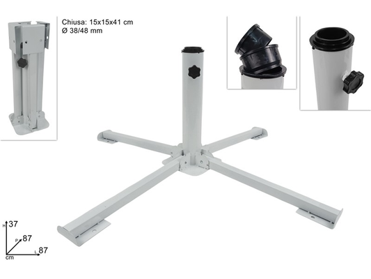 BASE OMBRELLONE METALLO