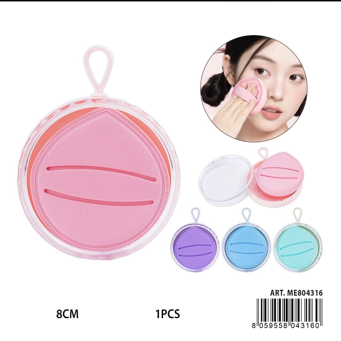 MELISSA SPUGNA TRUCCO C/CONT. 8CM