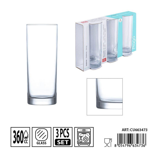 DC CASA bicchiere "Praga" 360cc 3pz