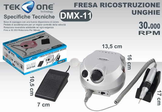 TEK ONE  fresa ricostruzione unghie mod.DMX-11