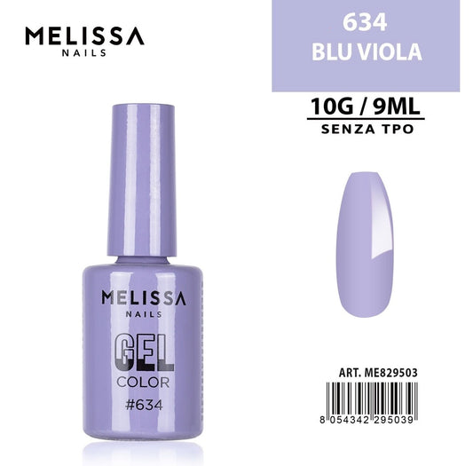 MELISSA SMALTO GEL UNGHIE 9ML N.634 BLU VIOLA