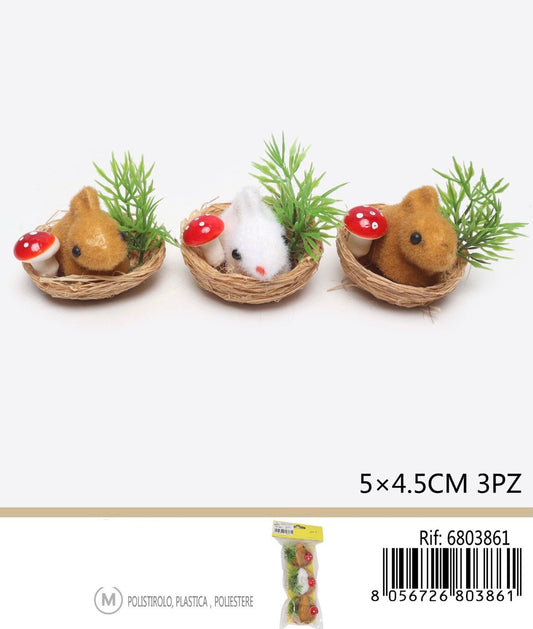 NIDO decorativo 5x4,5cm 3pz