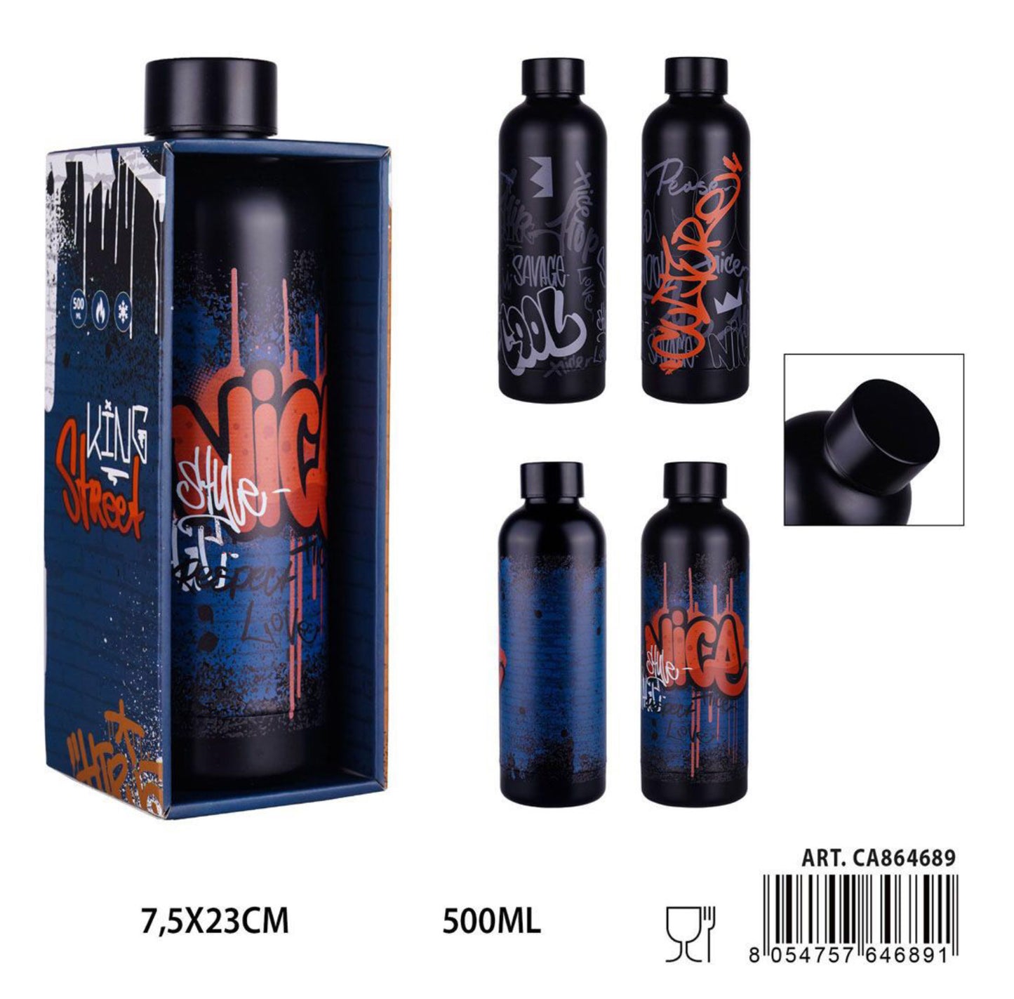 PRYMA L/STREET borraccia termica 500ml