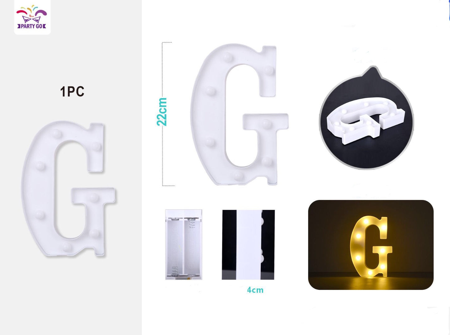 Lettera "G" 22cm