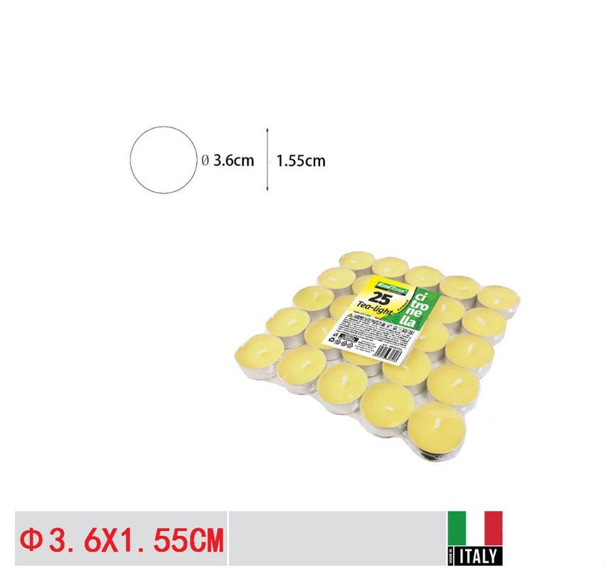 EMI TEALIGHT DA 25 CITRONELLA 3.6X1.55