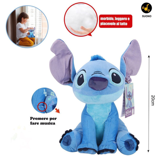 PELUCHE stitch  con sonido 20cm