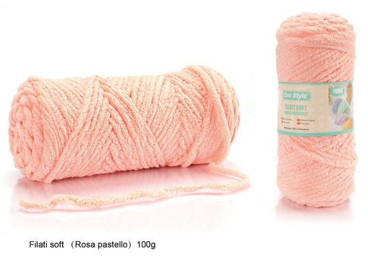 Filo soft uncinetto  ROSA PASTELLO 100g/50m