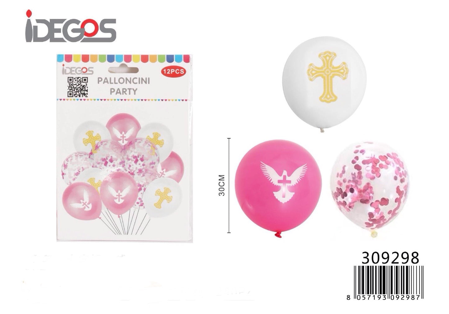 PALLONCINO   Rosa 12pz