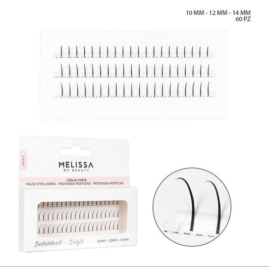 MELISSA CIGLIA FINTE INDIV. 10-12-14MM 60PZ BL.
