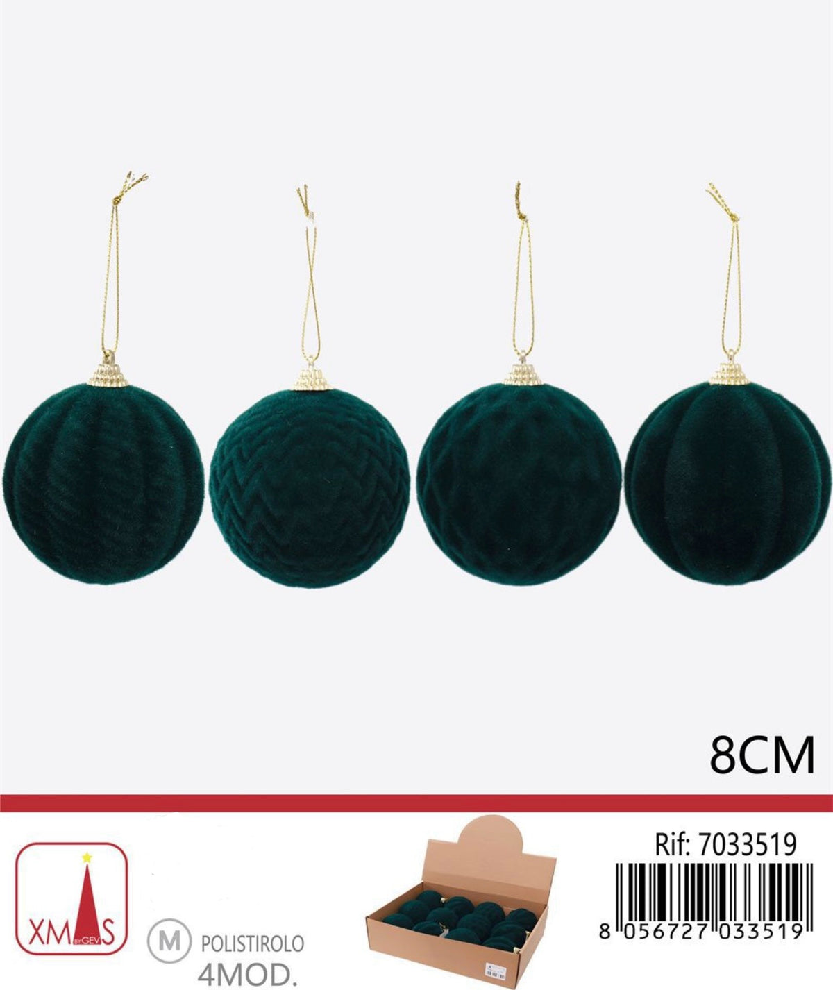 NATALIZIA pendente Natale 8cm