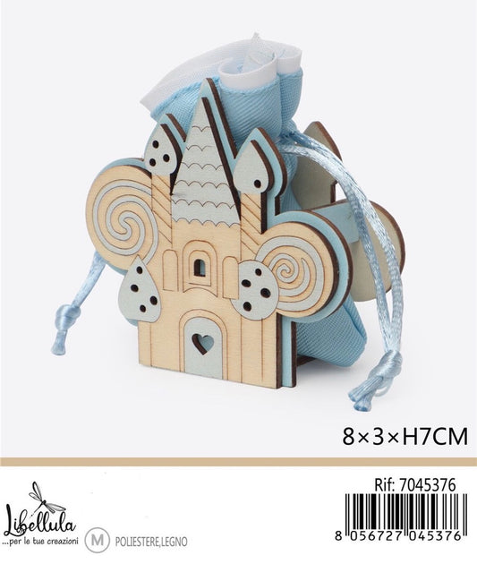 SACCHETTO castello celeste 8x3xH7cm