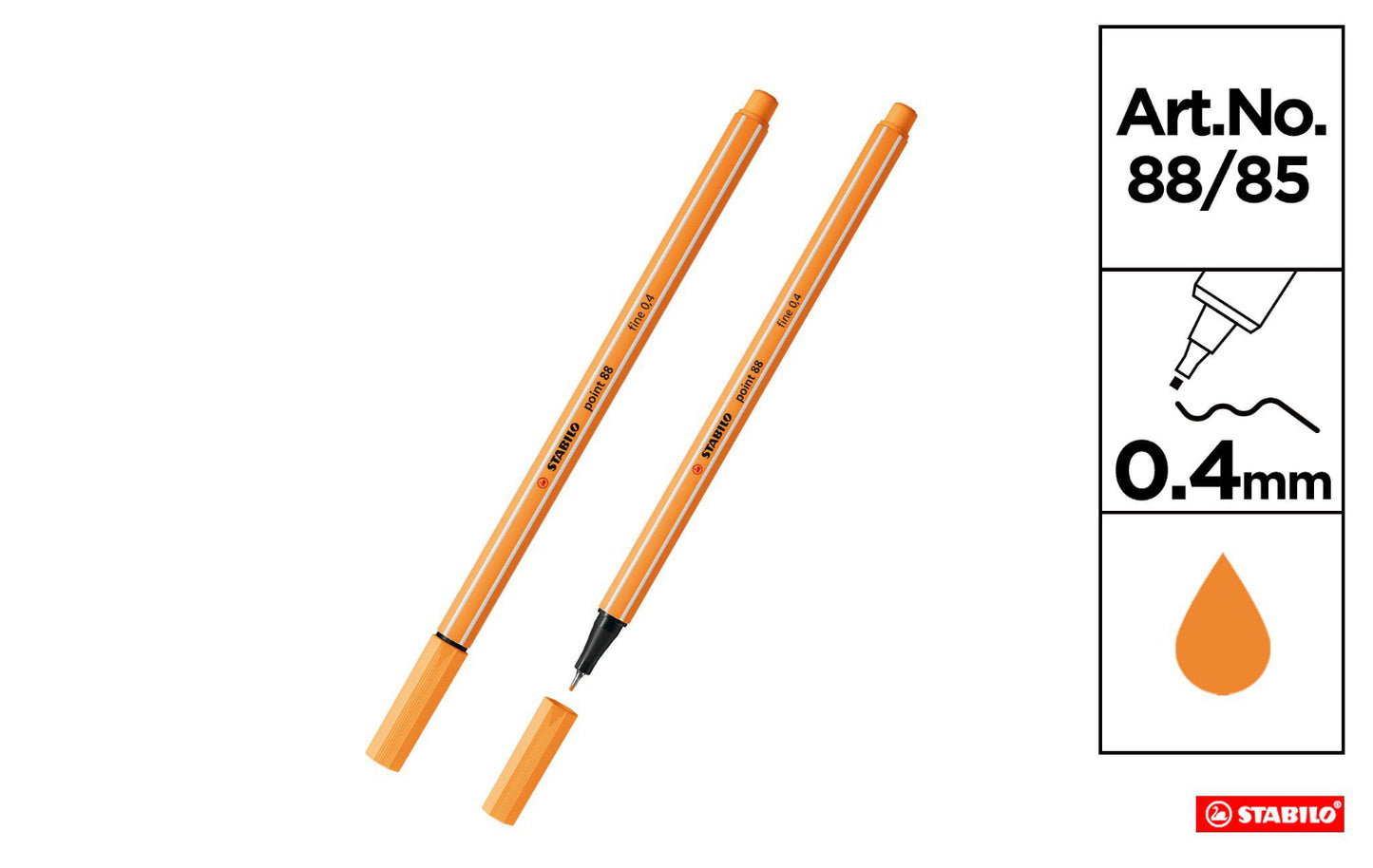 Stabilo fineliner point 0,4mm papaya  88/85