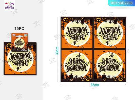 HALLOWEEN tavolini di carta 33x33cm 10pz