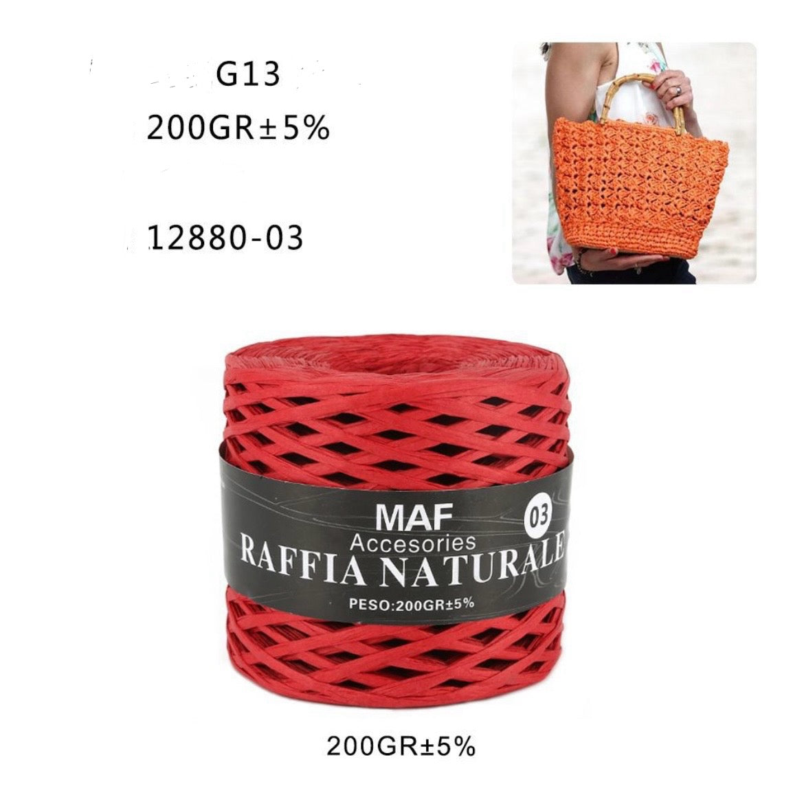 MAF raffia naturale 12880-03
