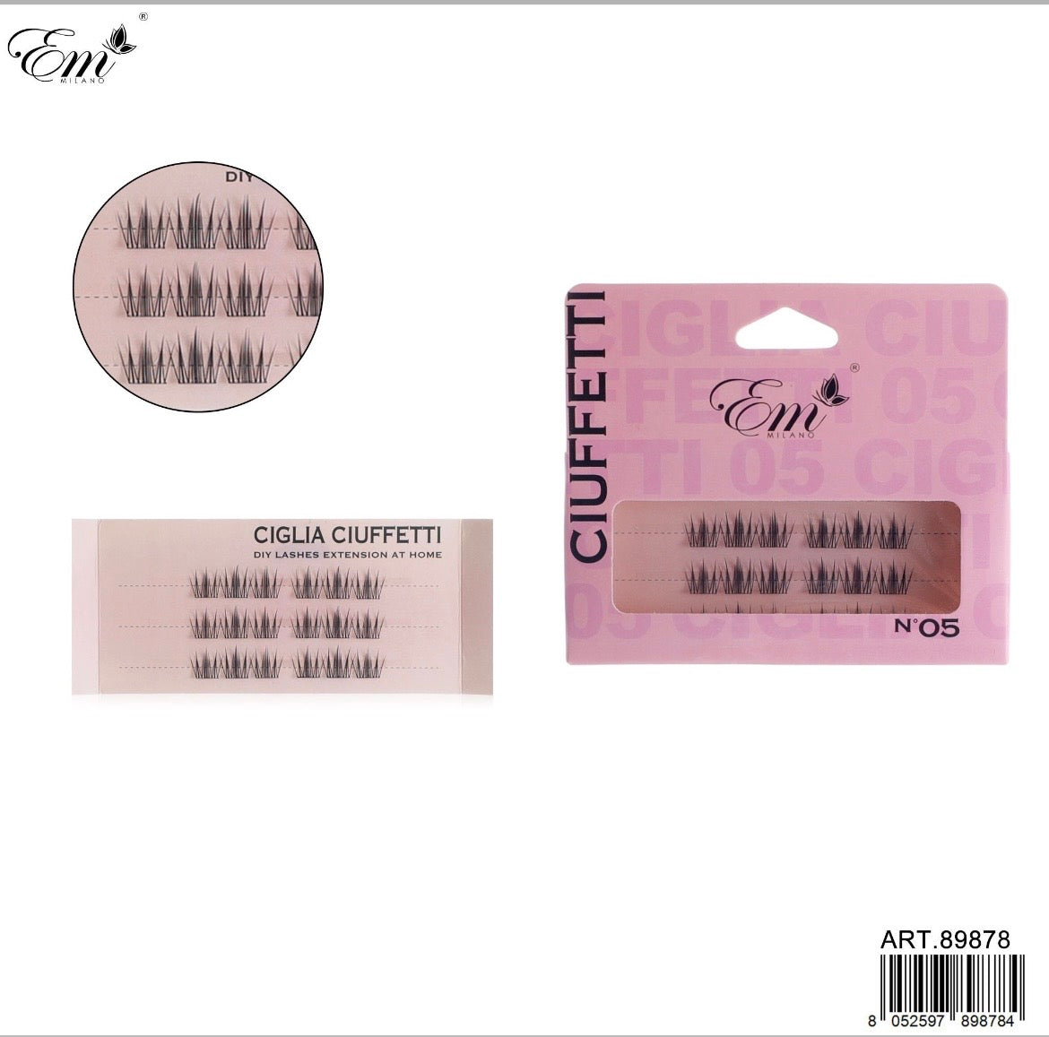 CIGLIA FINTE CIUFFETTI N.05