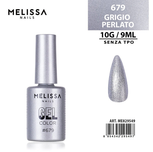 MELISSA SMALTO GEL UNGHIE 9ML N.679 GRIGIO PERLATO