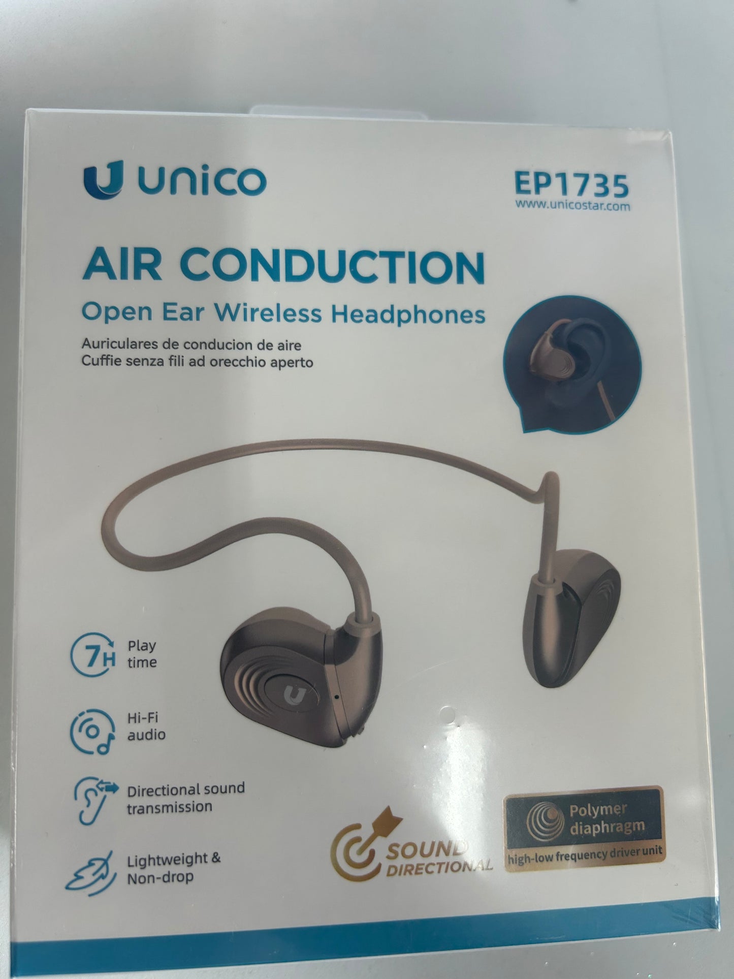 UNICO AURICOLARE BLUEOOTH  EP1735   BEIGE