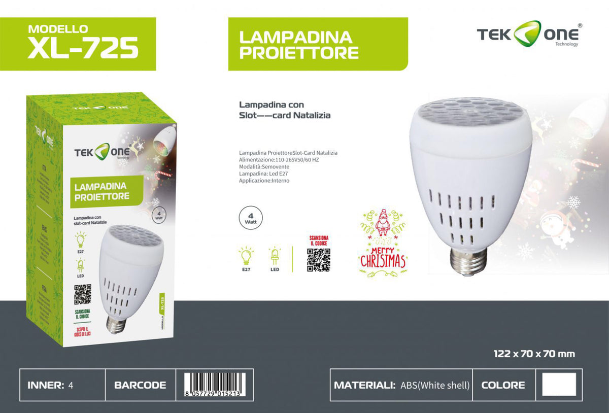 TEK ONE lampadina proiettore natalizia XL-275
