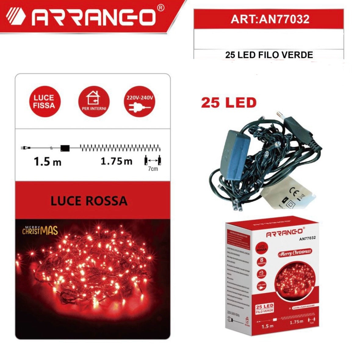 ARRANGO 25 LEDvfilo verde