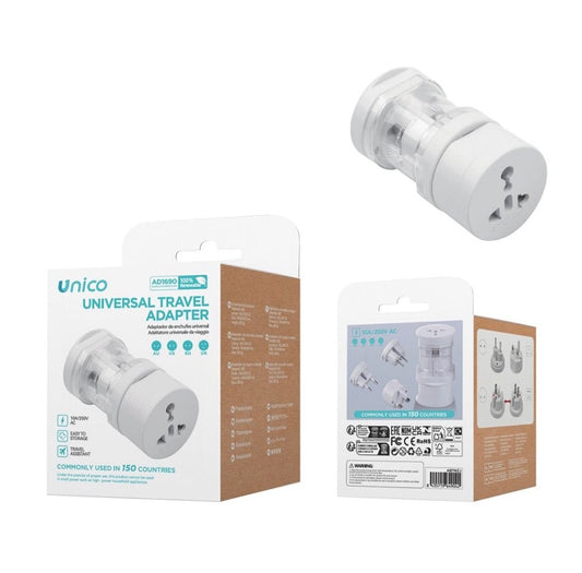 UNICO AD1690 ADAPTADOR DE VIAJE MULTIFUNCI