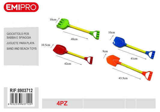 EMI GIOCATTOLO PER SABBIA E SPIAGGIA 4PCS