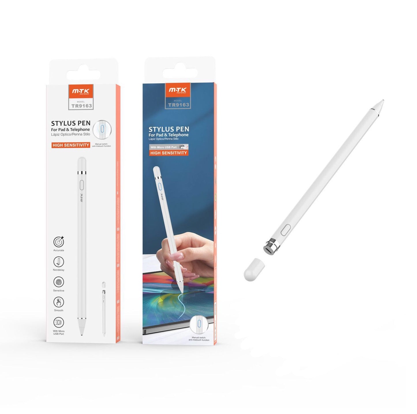 MTK  penna stilo punto capacitvo per cellulare e tablet