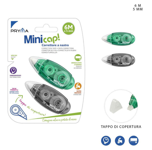 PRYMA correttore a nastro minicap 5mmx6m 2pz