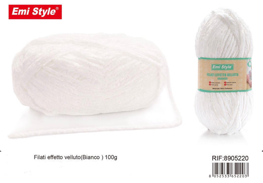 FILATI effetto velluto bianco 100g